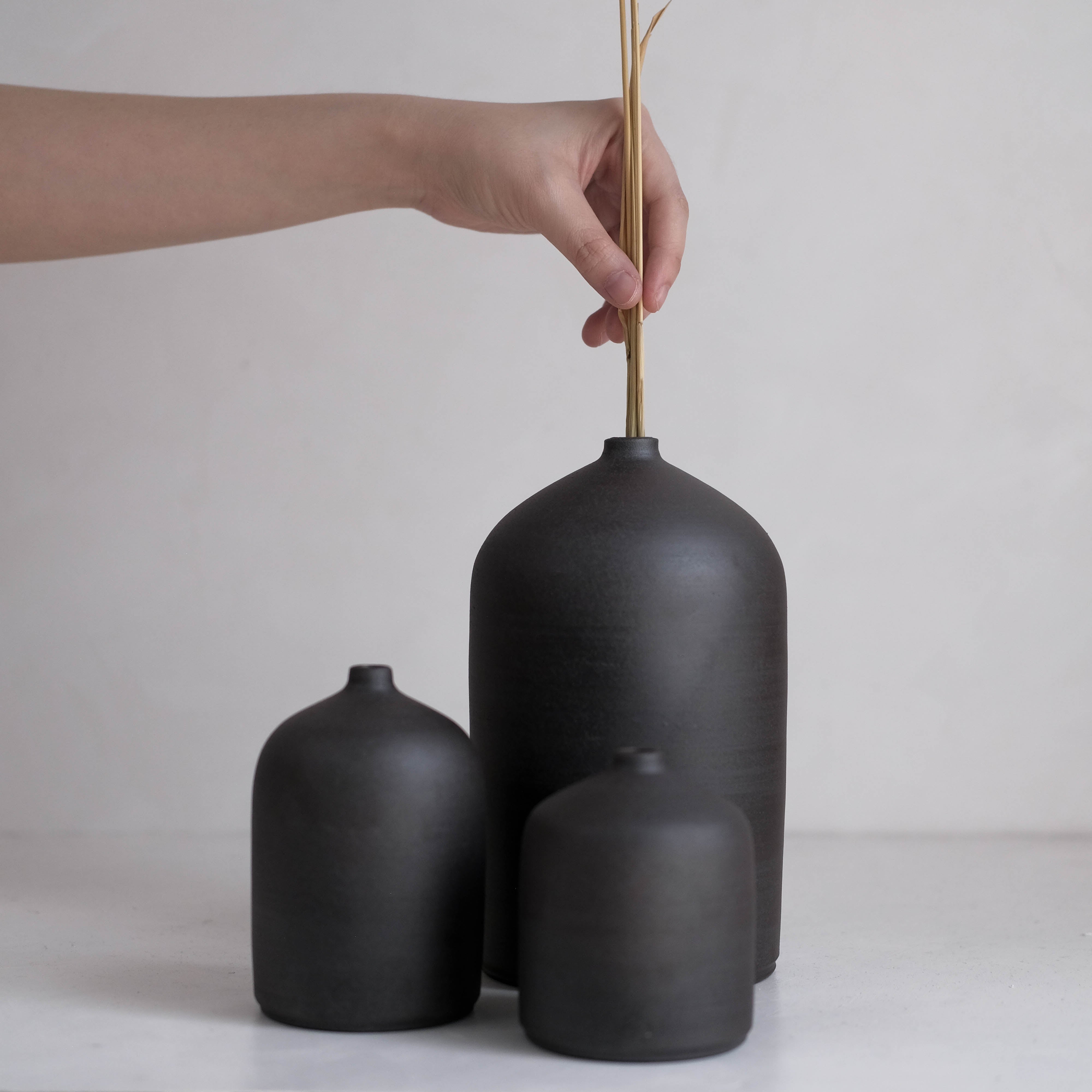Ishi (石) Vase #ADN99 (Set of 3)