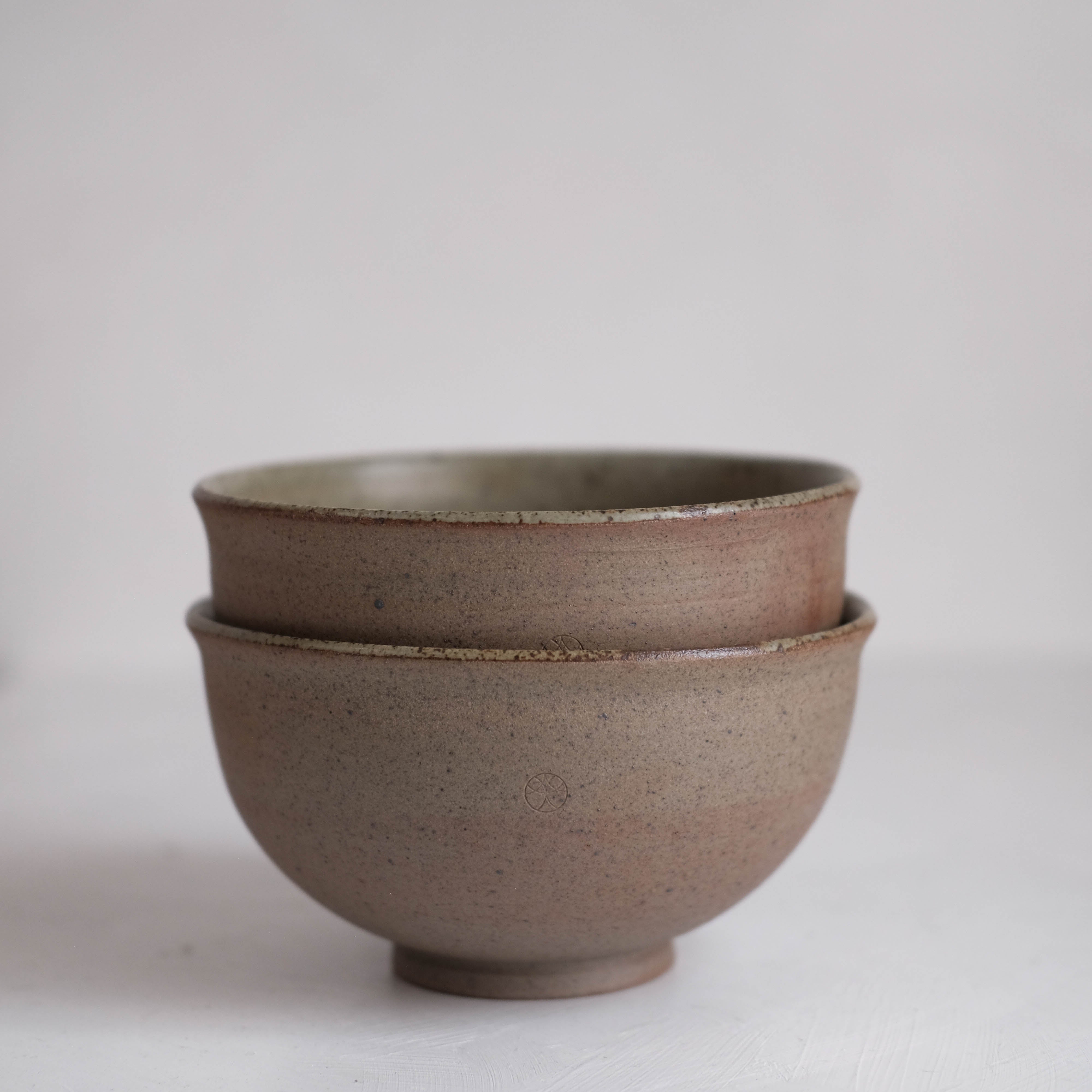 Haigusuri (灰釉) Bowl #ADN107 (Set of 2)