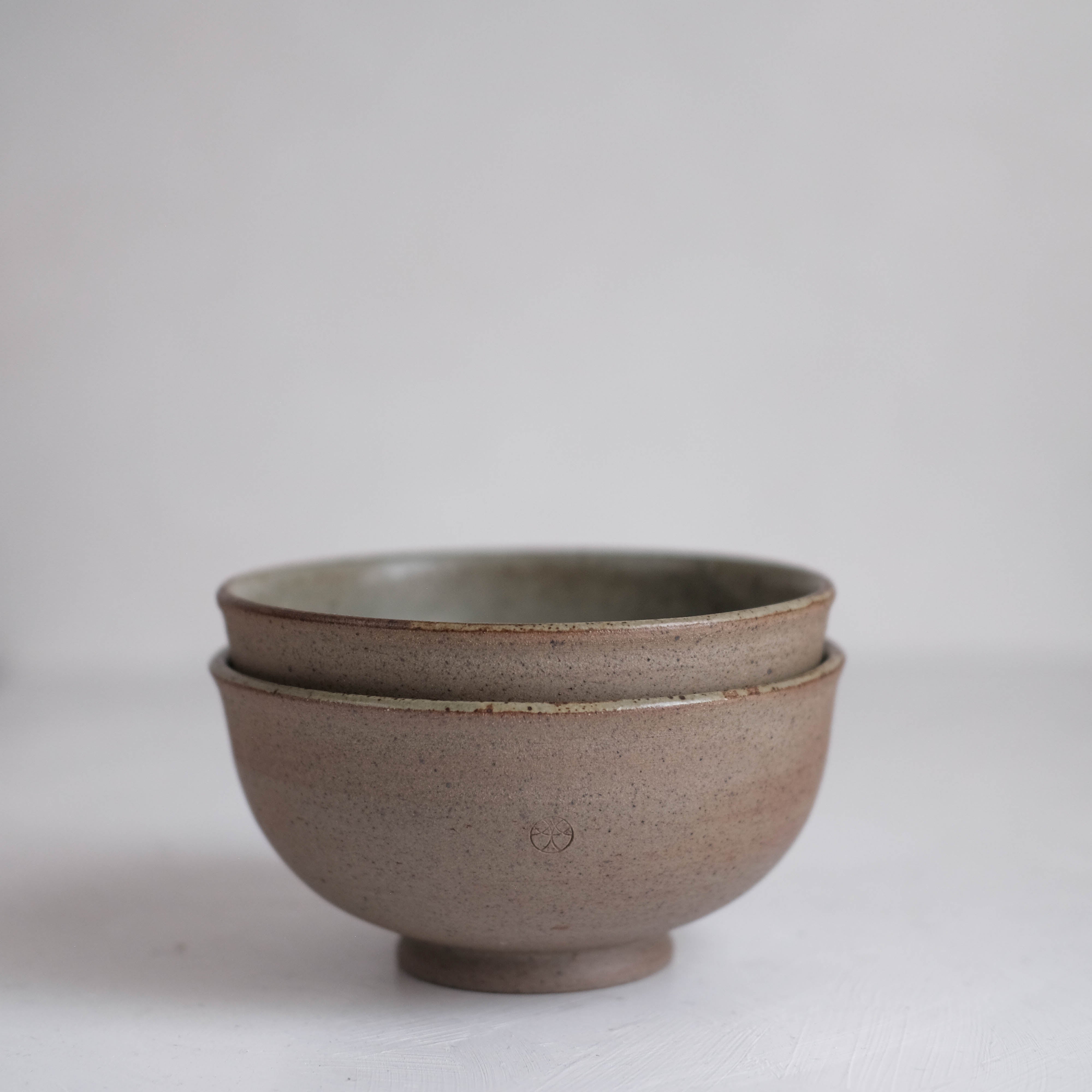 Haigusuri (灰釉) Bowl #ADN108 (Set of 2)