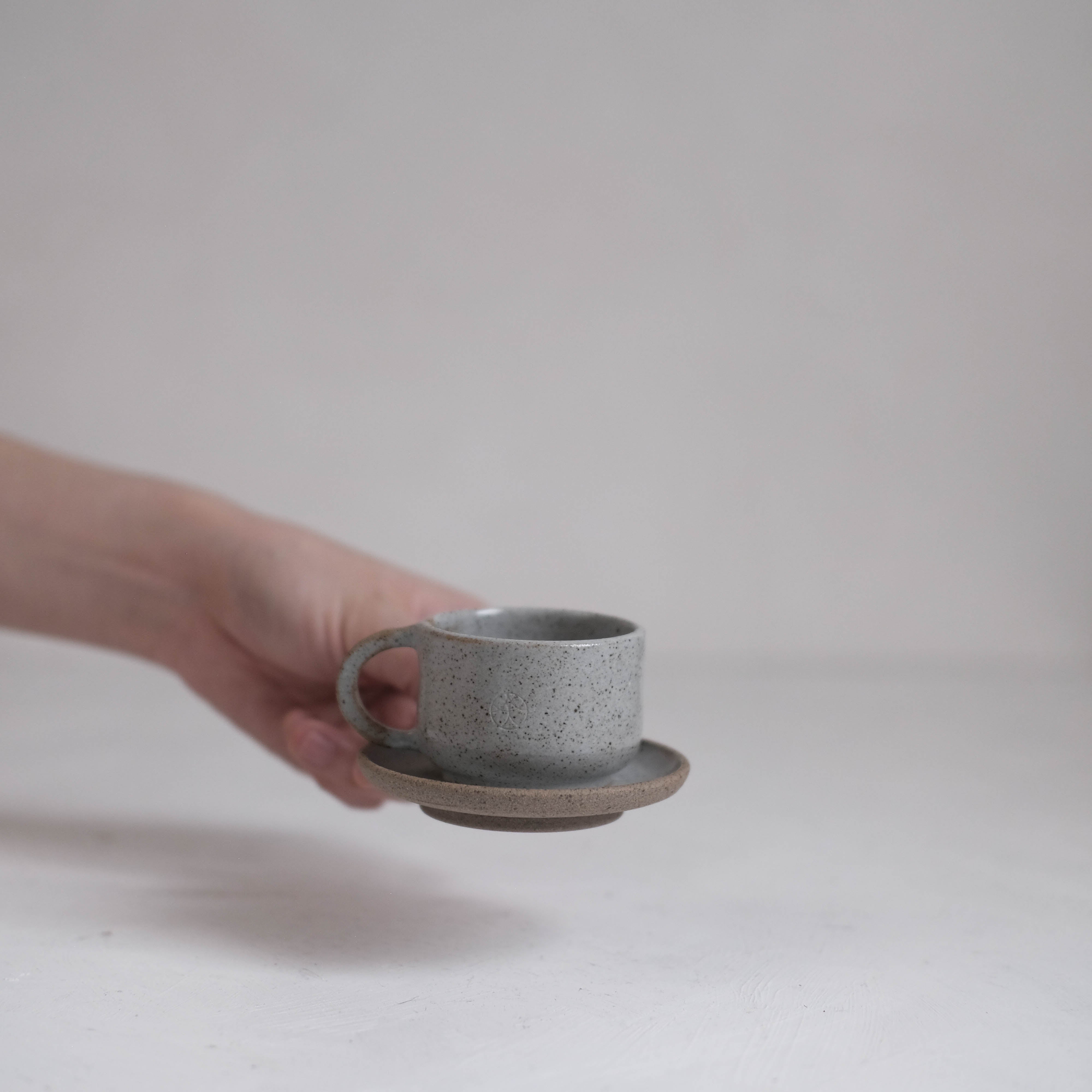 Ishi (石) Cup #ADN129 (Set with Saucer)