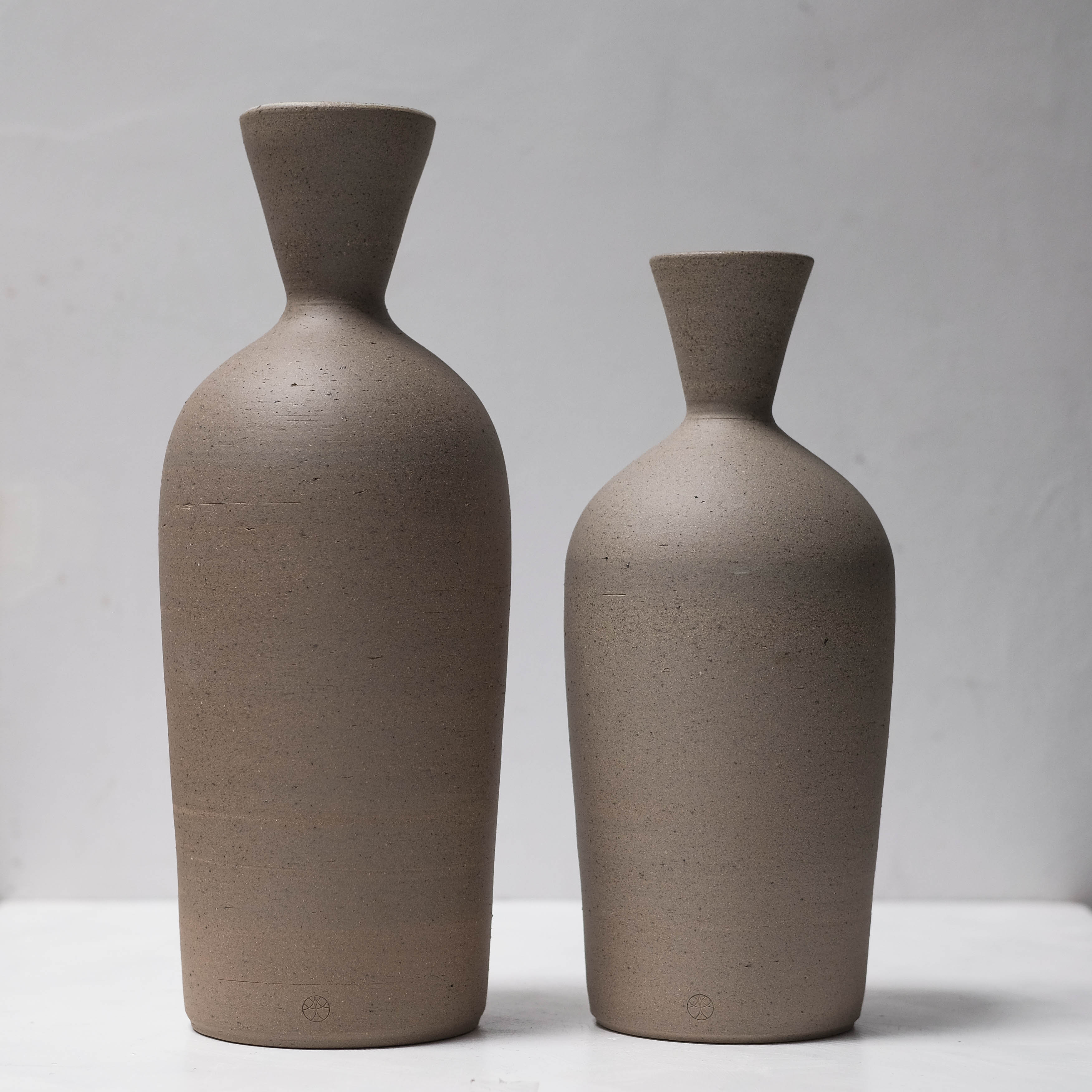 Ishi (石) Vase #ISHI38 (Set of 2)